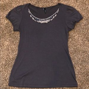 Gray dress shirt